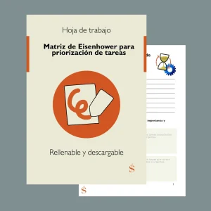 Hoja de trabajo rellenable de la matriz de Eisenhower