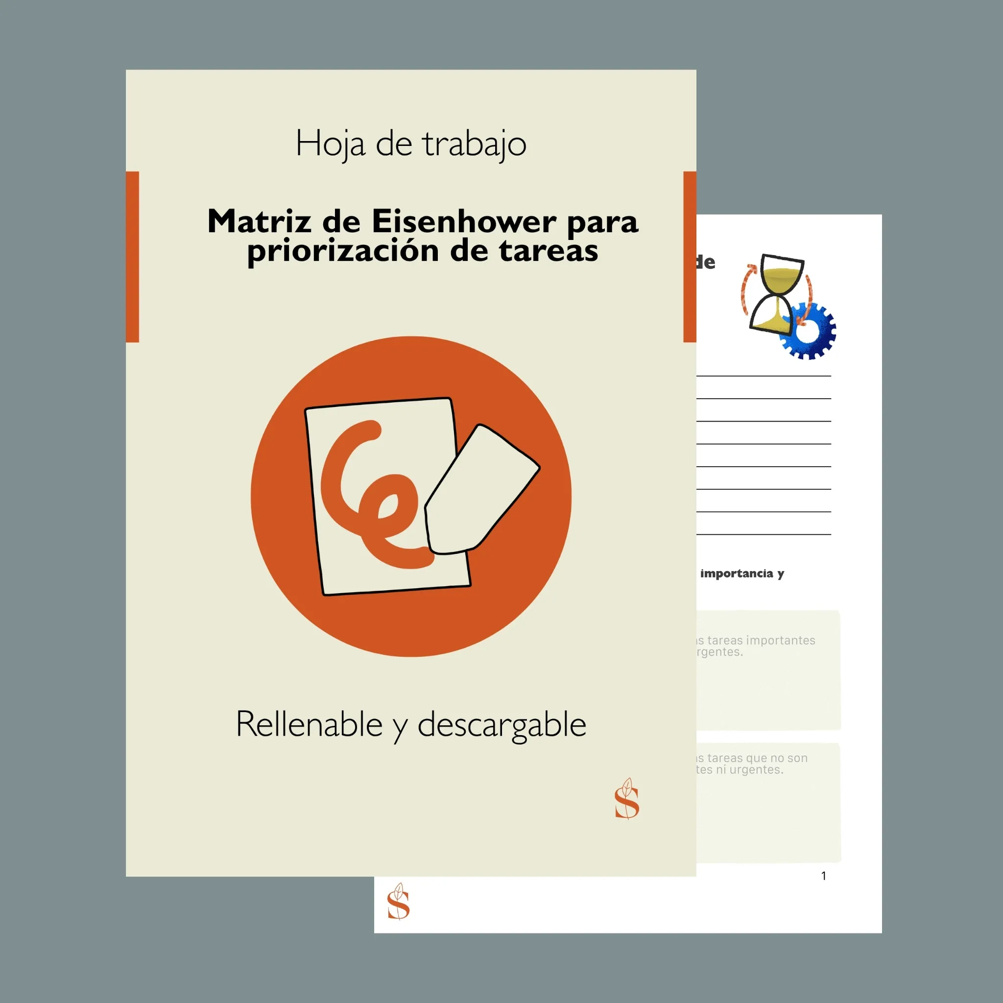 Hoja de trabajo rellenable de la matriz de Eisenhower