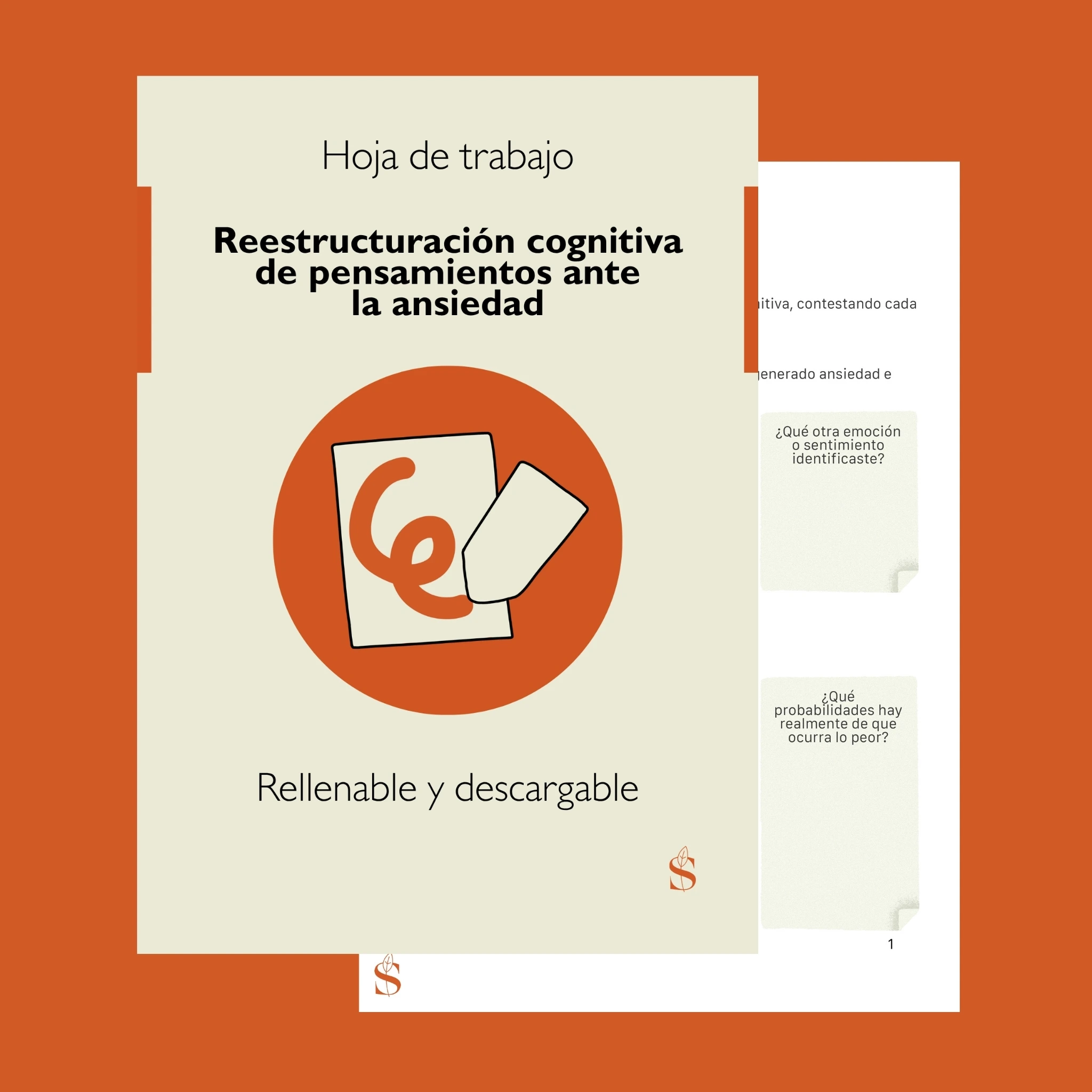Hoja de Trabajo de Reestructuración Cognitiva